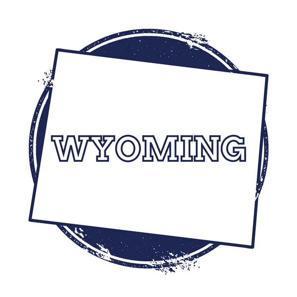 Wyoming vektortérkép. — Stock Vector