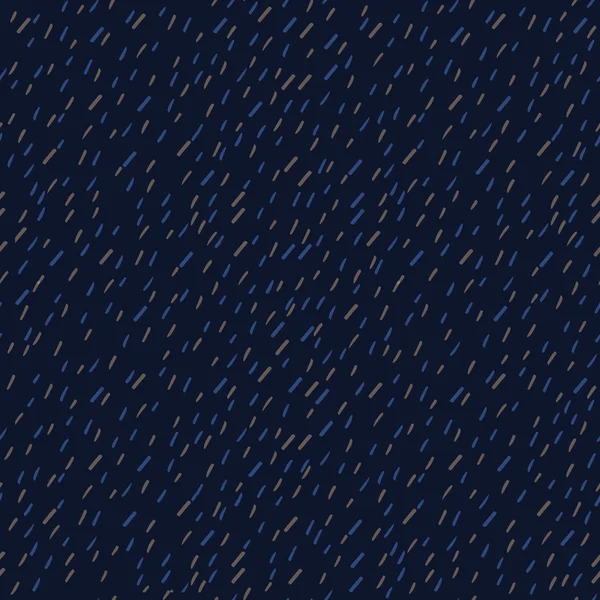 Raindrops Vector Seamless Pattern. Sfondo disegnato a mano modello di pioggia . — Vettoriale Stock