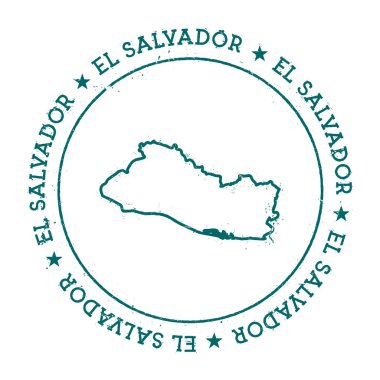 El Salvador vektör harita.