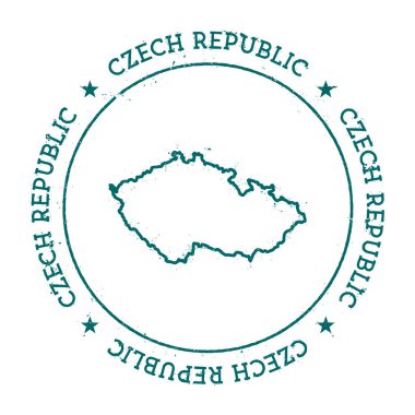 Çek Cumhuriyeti vektör harita.