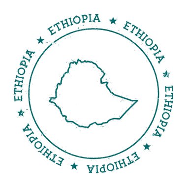 Etiyopya vektör harita.