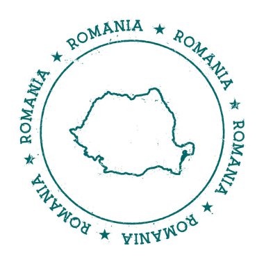 Romanya vektör harita.