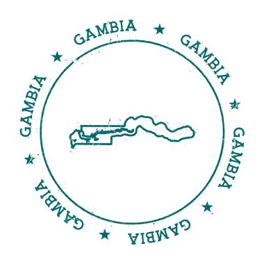 gambia vektör haritası.
