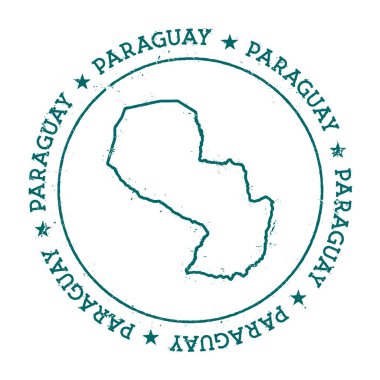 Paraguay vektör harita.