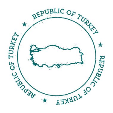 Türkiye'de vektör harita.