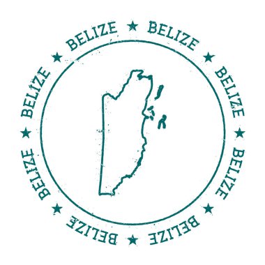 Belize vektör harita.