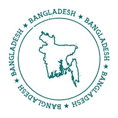Bangladeş vektör harita.