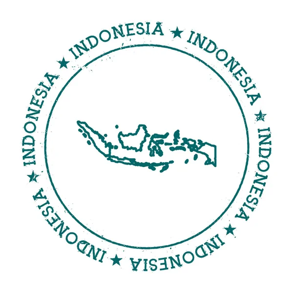 Indonesien Vektorkarte. — Stockvektor