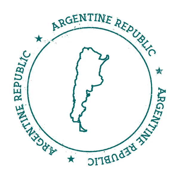 Carte vectorielle Argentine . — Image vectorielle