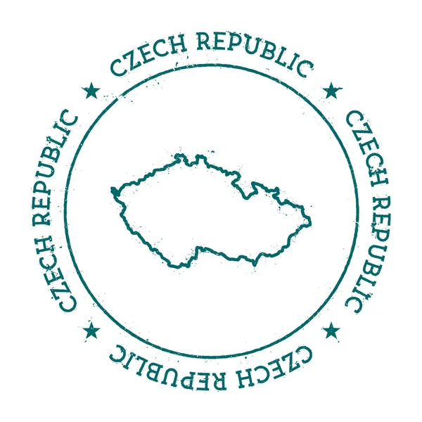 Mapa vetorial da república checa . — Vetor de Stock