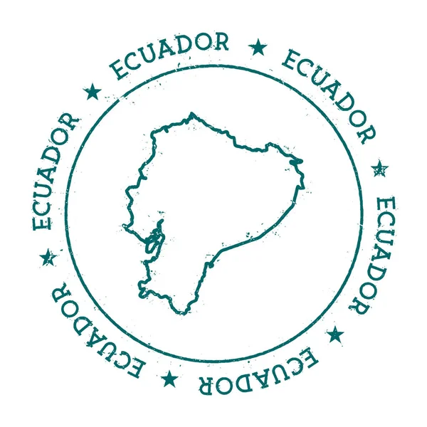 Ekvador vektör harita. — Stok Vektör