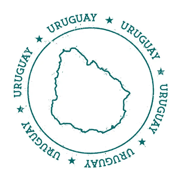 Mapa vectorial Uruguay . — Vector de stock