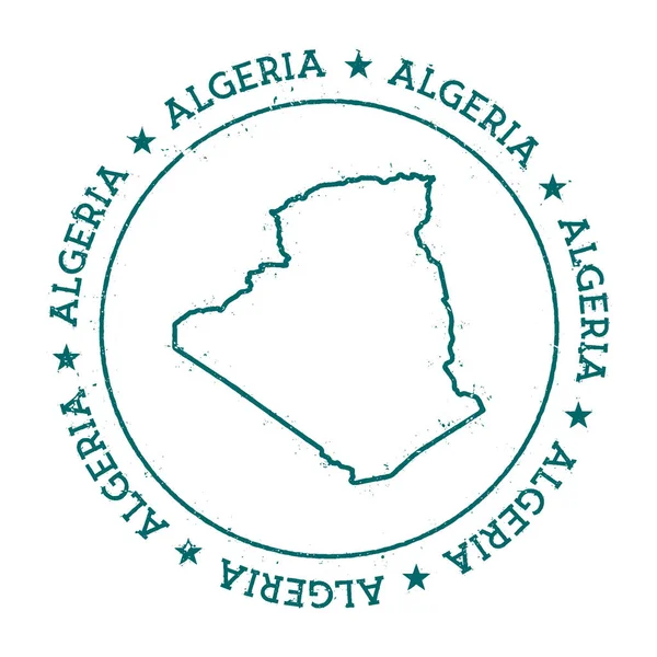 Argelia mapa vectorial . — Vector de stock