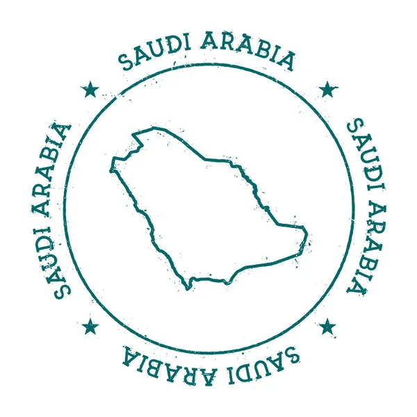 Arabia Saudita vector mapa . — Archivo Imágenes Vectoriales