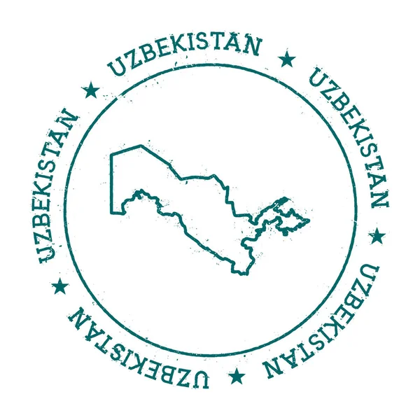 Mapa vectorial Uzbekistán . — Archivo Imágenes Vectoriales