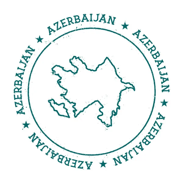 Azerbajdzjan vektor karta. — Stock vektor