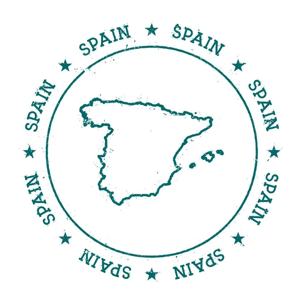 Spanje vector kaart. — Stockvector