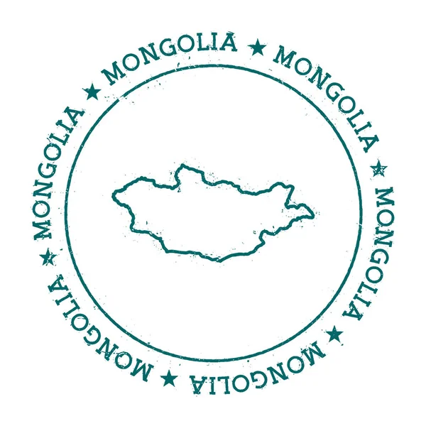 Mapa vectorial Mongolia . — Vector de stock