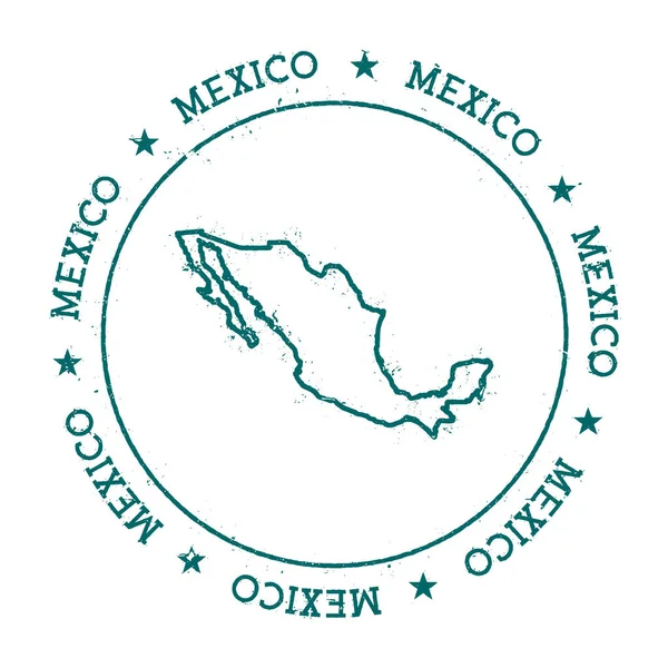 Mexico vector kaart. — Stockvector