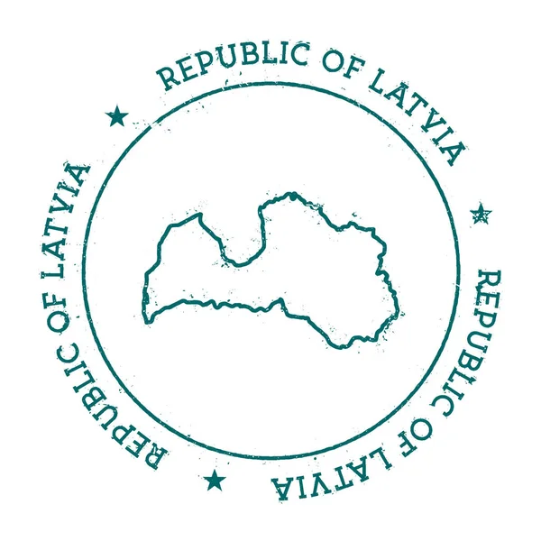 Mapa vectorial de Letonia . — Vector de stock