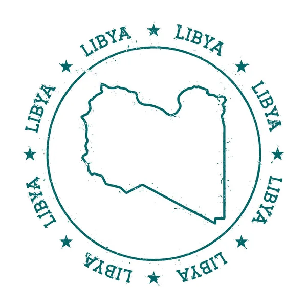 Libya vektör harita. — Stok Vektör