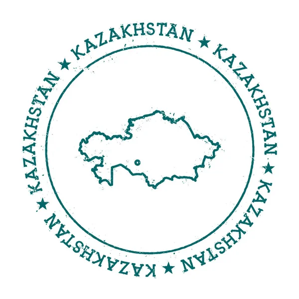 Mapa vectorial de Kazajistán . — Vector de stock