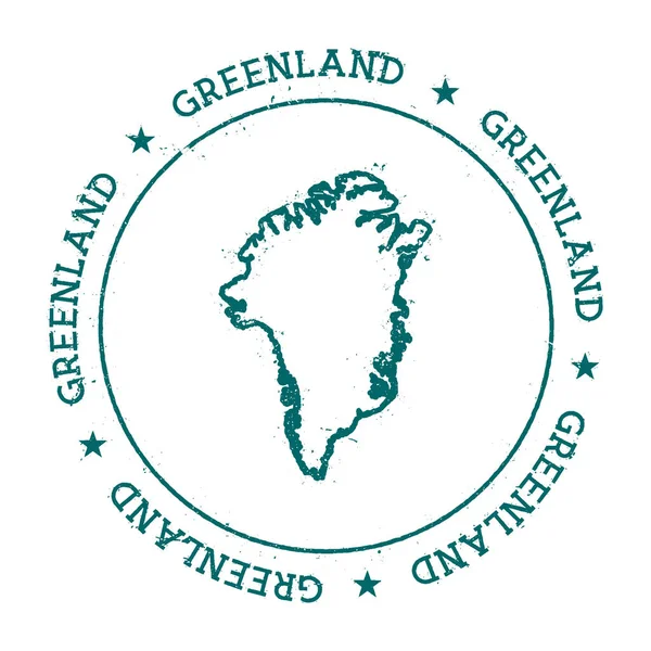 Grönland vektör harita. — Stok Vektör