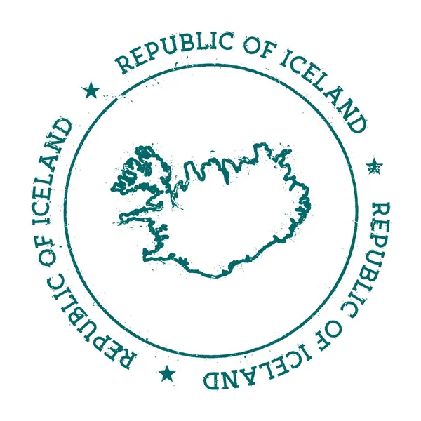Islande carte vectorielle . — Image vectorielle