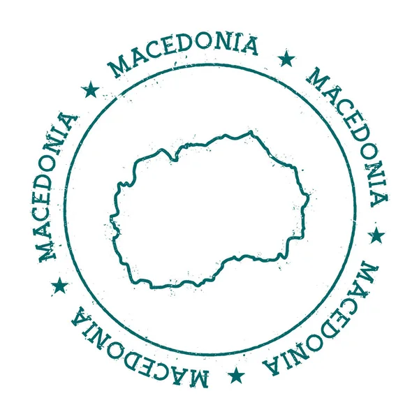 마케도니아, 전 유고슬라비아 공화국의 벡터 지도. — 스톡 벡터