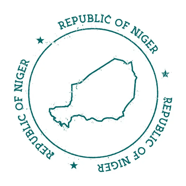Mapa vectorial de Niger . — Archivo Imágenes Vectoriales