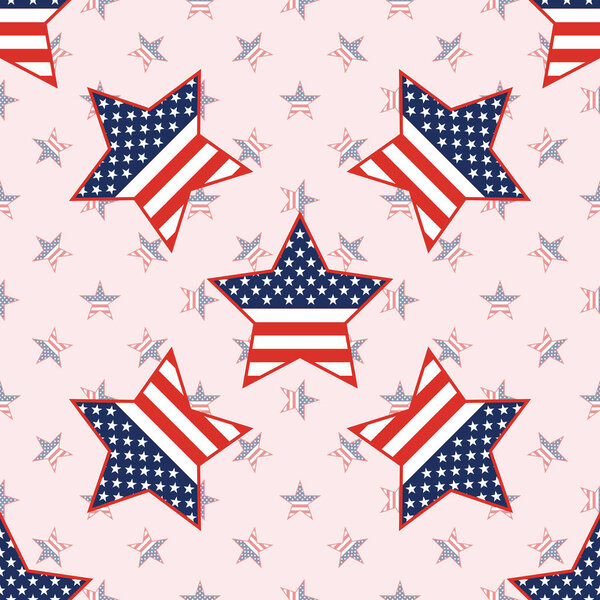 Патриотические звезды США бесшовный узор на фоне национальных звезд
.