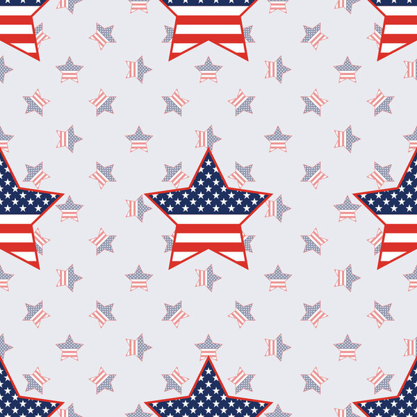 Патриотические звезды США бесшовный узор на фоне американских звезд
.