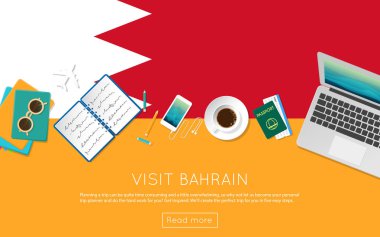 Bahreyn kavramı web banner veya baskı malzemeleri için ziyaret edin.