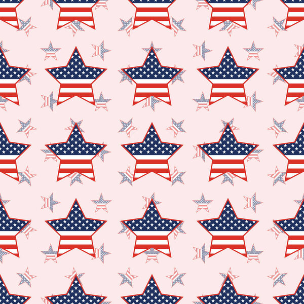 Патриотические звезды США бесшовный узор на фоне национальных звезд
.