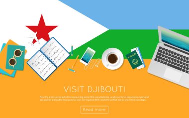 Cibuti kavramı web banner veya baskı malzemeleri için ziyaret edin.