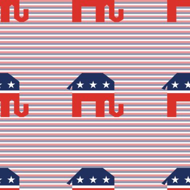 Arka plan kırık filler seamless modeli üzerinde kırmızı ve mavi çapraz çizgili.