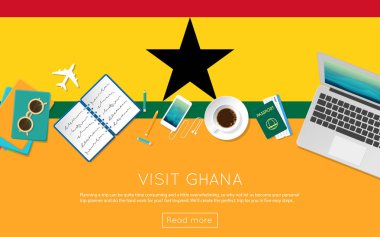 Gana kavramı web banner veya baskı malzemeleri için ziyaret edin.