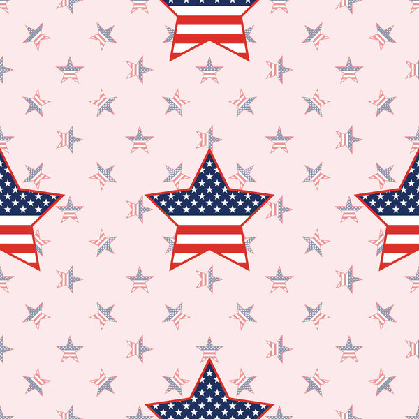 Патриотические звезды США бесшовный узор на фоне национальных звезд
.