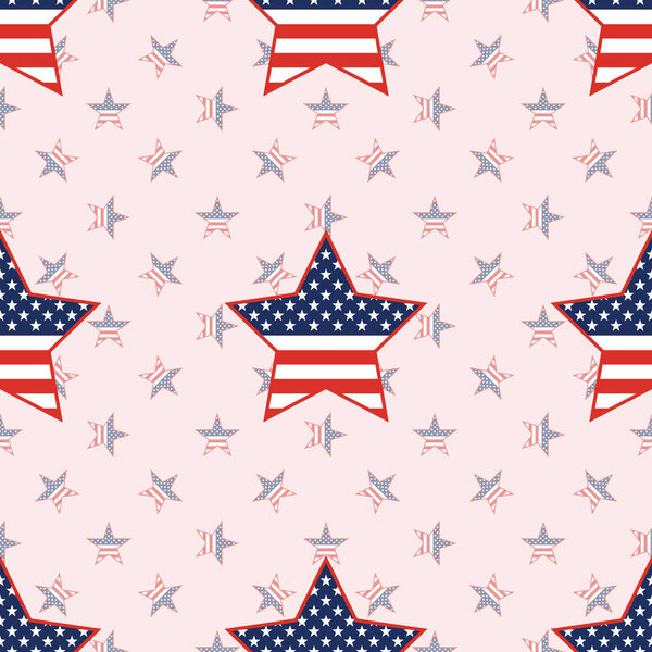 Патриотические звезды США бесшовный узор на фоне национальных звезд
.