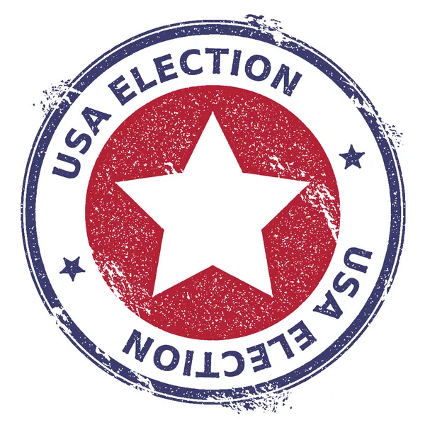 Резиновая марка гранж-патриотических звезд США . — стоковый вектор
