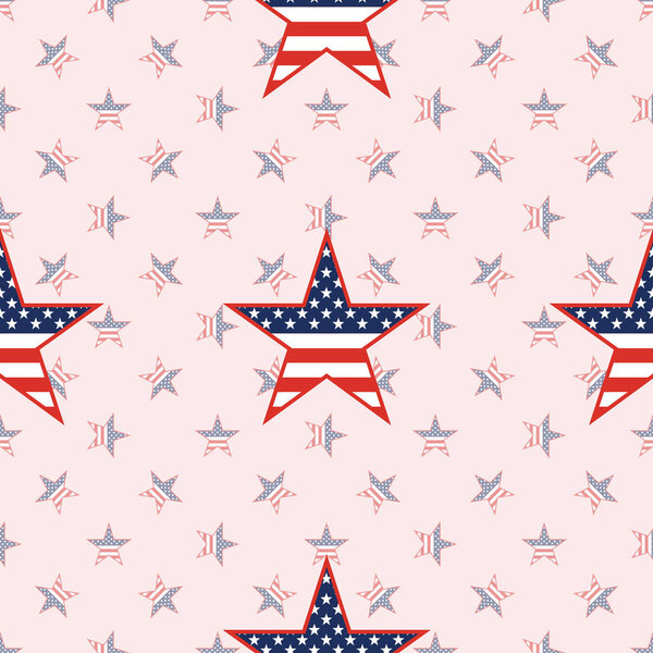 Патриотические звезды США бесшовный шаблон на фоне национальных звезд
.