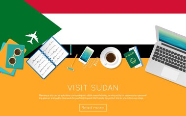 Sudan kavramı web banner veya baskı malzemeleri için ziyaret edin.