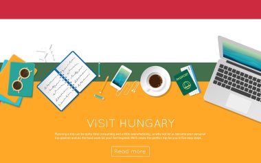 Macaristan kavramı web banner veya baskı malzemeleri için ziyaret edin.