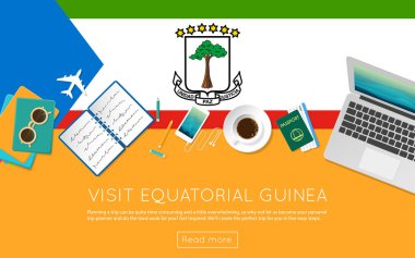 Ekvator Ginesi kavramı web banner veya baskı malzemeleri için ziyaret edin.