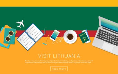 Litvanya kavramı web banner veya baskı malzemeleri için ziyaret edin.