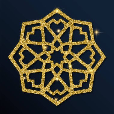 Altın glitter çok güzel kar tanesi.