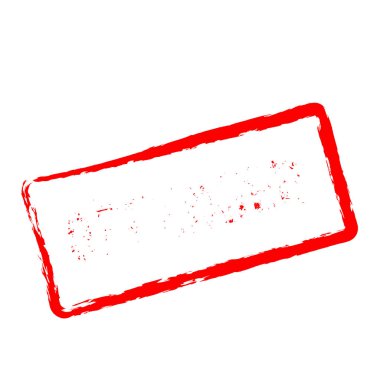 Suçlu kırmızı damga beyaz arka plan üzerinde izole.