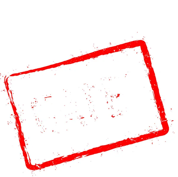 Odio sello de goma roja aislado sobre fondo blanco . — Vector de stock