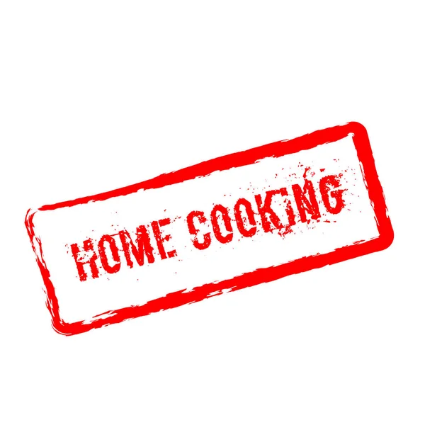 Sello de goma roja para cocinar en casa aislado sobre fondo blanco . — Vector de stock