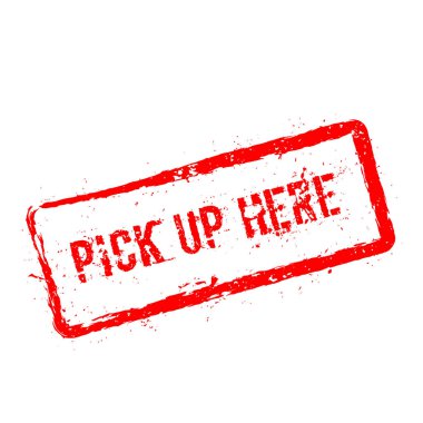 Burada beyaz arka plan üzerinde izole kırmızı lastik damgası almak